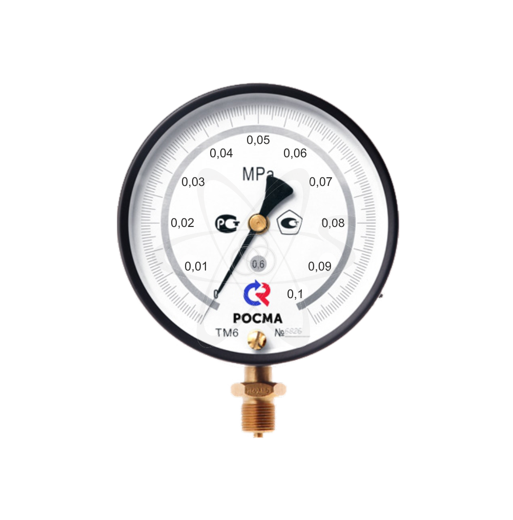 Манометр образцовый ТМ-610РМТИ.00 (0...0,1 MPa)М20х1,5.кл0,6