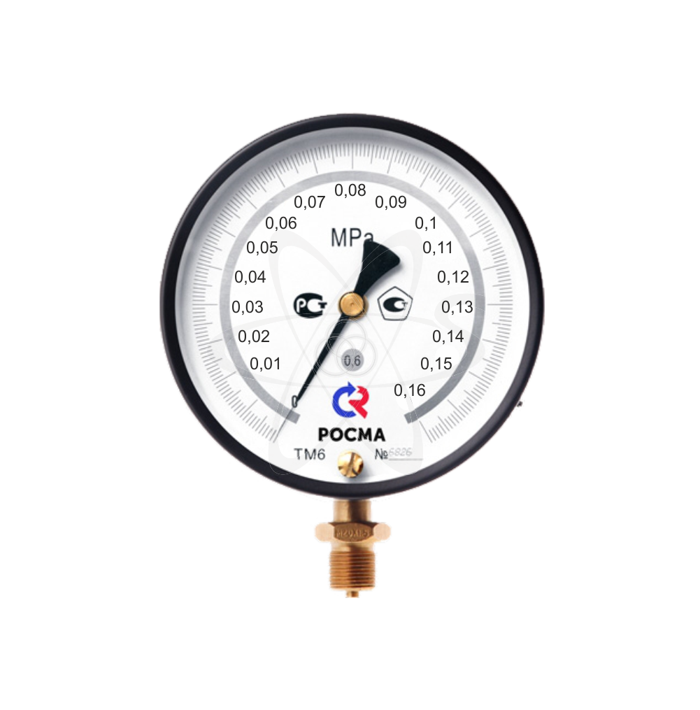 Манометр образцовый ТМ-610РМТИ.00 (0...0,16 MPa)М20х1,5.кл0,4