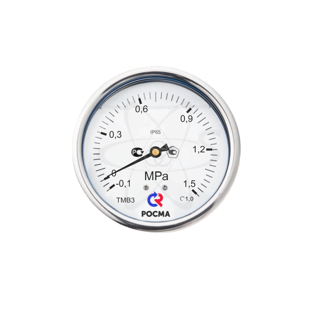 Мановакуумметр ТМВ-320T.00 (-0,1...+1,5МРа) М12х1.5.1.5 с гидрозаполнением
