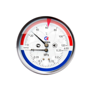 Термоманометр ТМТБ 31Т.2 (0...120С) (0...0,25МPа) G1/2 кл2.5