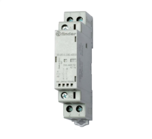 Модульный контактор; 2NC 25А; контакты AgSnO2; катушка 230В АС/DC; мех.индикатор + LED