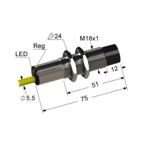 Емкостной датчик PS1-18M75-15N51-K (PNP.NO+NC)