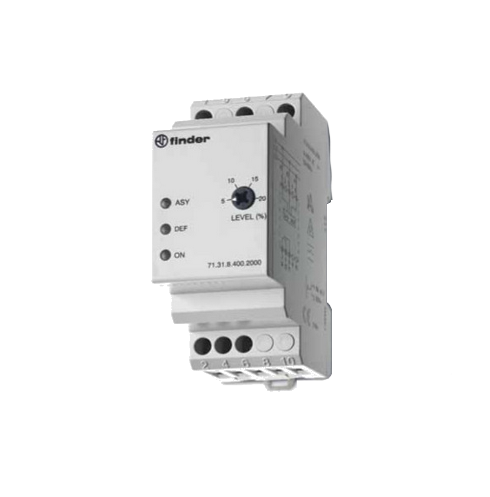 Реле контроля 3-фазных сетей(обрыв/чередование/асимметрия фаз;настраиваемые диапазоны;выход 1CO 10А)