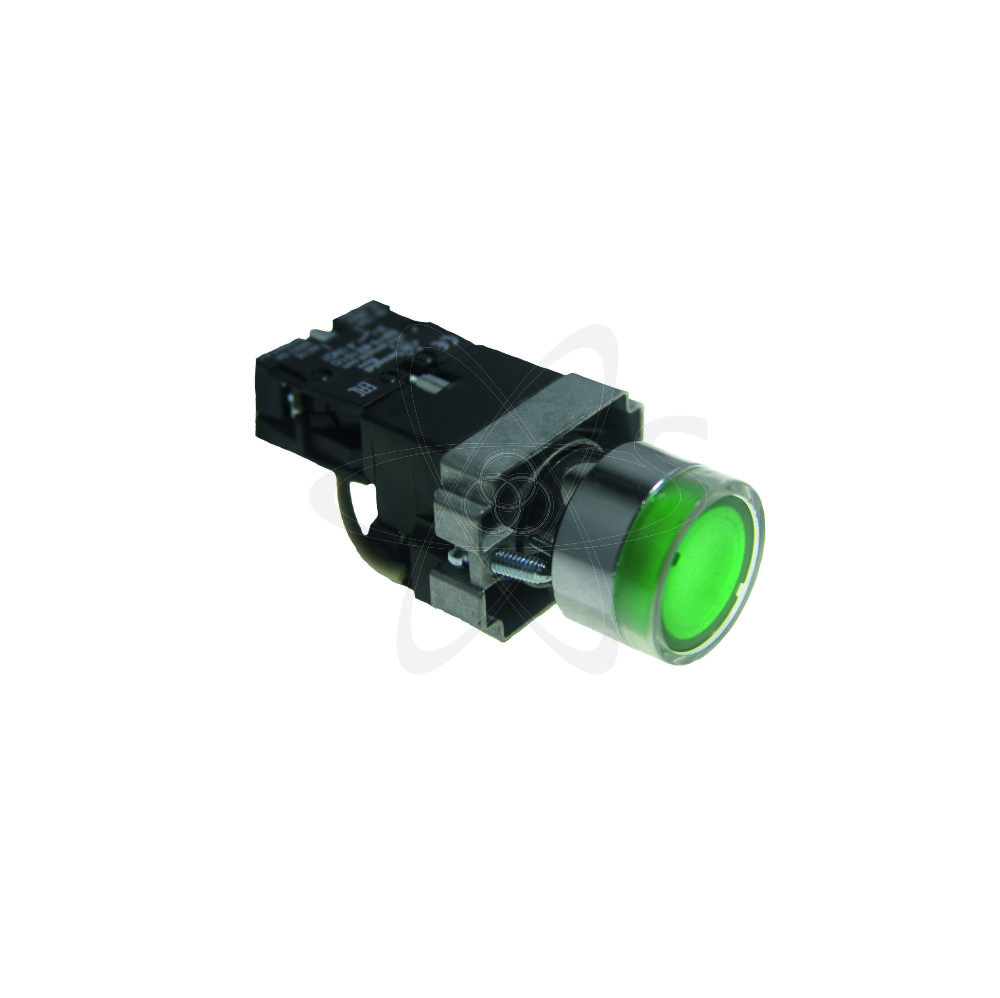 Кнопка SBY5- 10D/G/220 ,LED.1NO