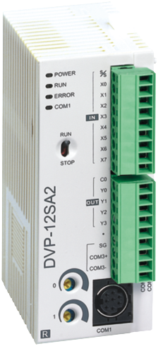 Контроллер (серия SA2) 8 вх.(NPN/PNP, 3 по100кГц/5 по 10кГц)/4 вых. (реле 1, 5А), =24VDC