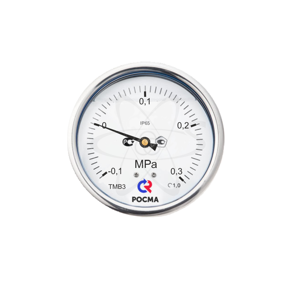 Мановакуумметр ТМВ-320T.00 (-0,1...+0,3МРа) М12х1.5.1.5 с гидрозаполнением