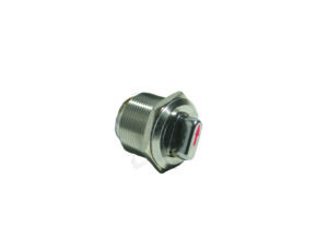 Переключатель HBS1-AGQ22-11XD/21 (конектор R5) (1NO+1NC) d-22 нерж.с подсв.(R) 2 фиксир/положен 220В